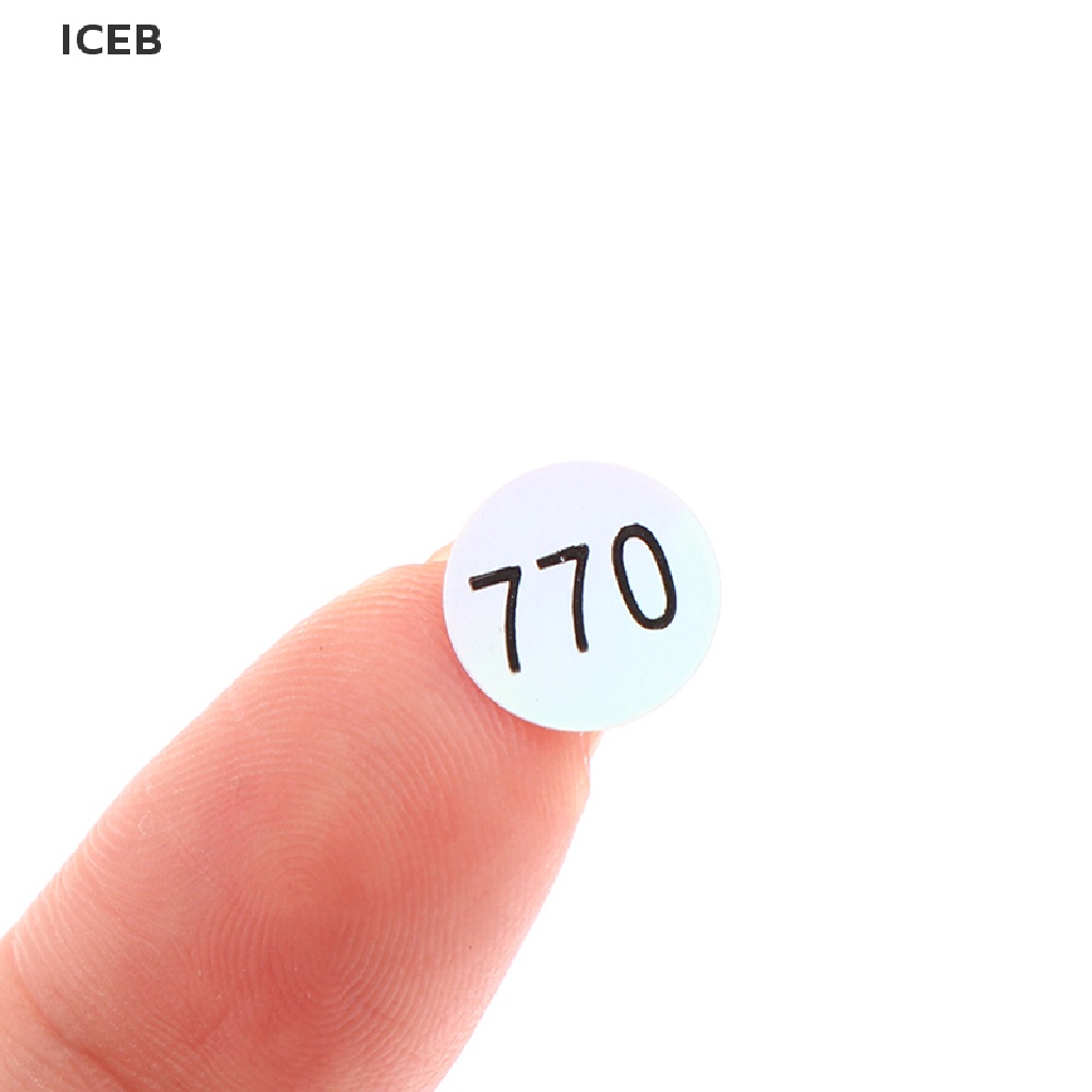 Ic Nhãn Dán Số Điện Tử Tự Dính Chống Thấm Nước 1-1000 Tròn my