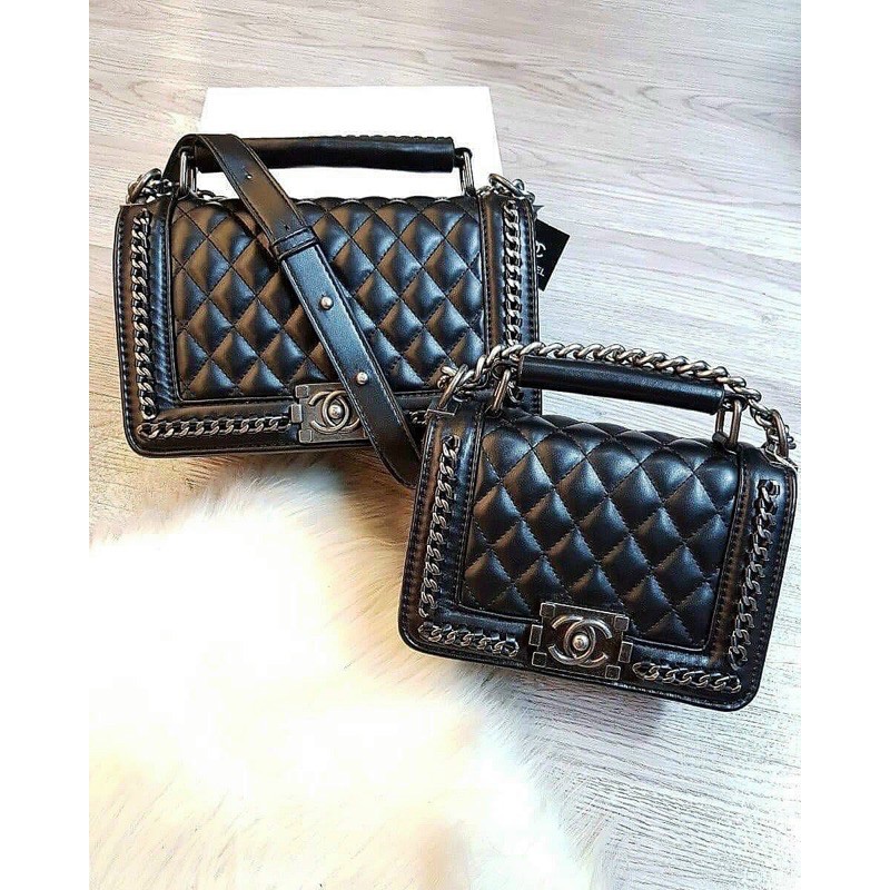 Túi ô trám viền xích size 20 và 25