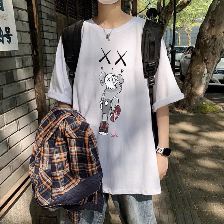 áo phông unisex form rộng, Áo thun nam nữ tay lỡ Oversize chất cotton thấm hút mồ hôi | BigBuy360 - bigbuy360.vn