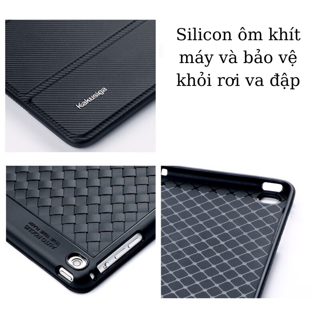 Bao da ipad Silicon hãng KAKUSIGA ốp ipad Pro 10.5/Air 3/10.2 gen 7/8...MART CASE