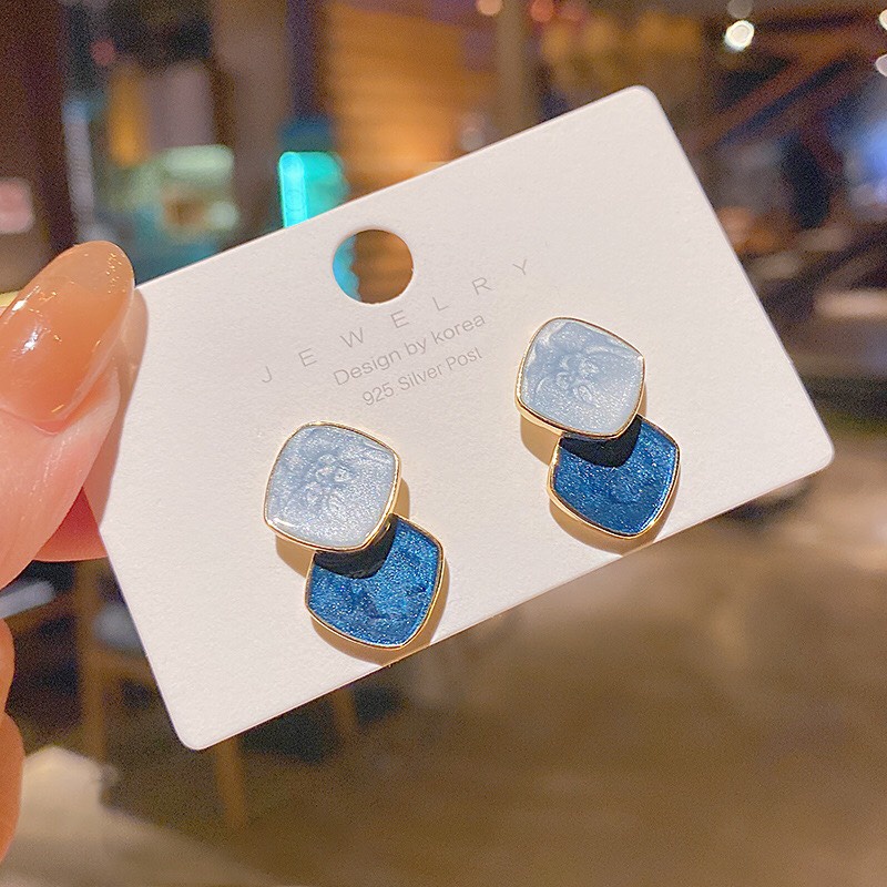 Bông Tai Hoa Tai Chuôi Bạc 925 Giả Đá Sang Trọng Phù Hợp Đi Tiệc Dobi B15