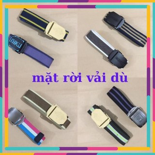 Thắt lưng vải 💝 freeship 💝 combo 2 thắt lưng vải canvas nam nữ