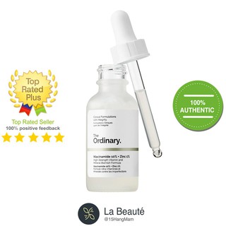Serum The Ordinary Niaciamide 10% + Zinc 1% 30ml - tinh chất giúp sáng da và thu nhỏ lỗ chân lông