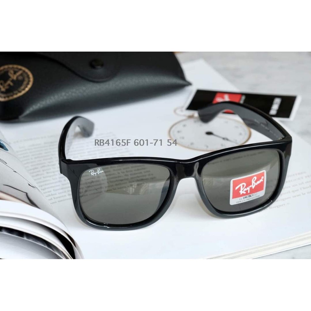 Kính mát Rayban RB4165F Justin 601/71 mắt đen, viền nhựa đen ⚜️Hàng Authentic⚜️