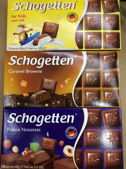 Thanh Socola Đức Schogetten 100g (18 khối /6 vị) | BigBuy360 - bigbuy360.vn
