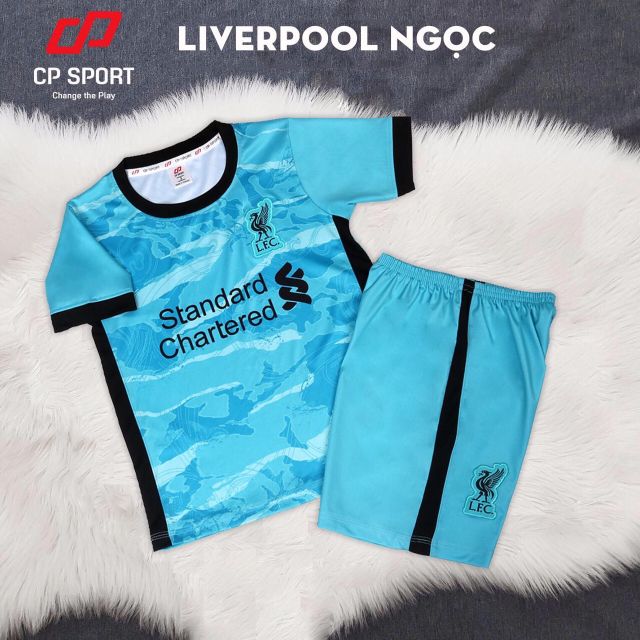 Áo bóng đá trẻ em CLB Liverpool thun lạnh cao cấp