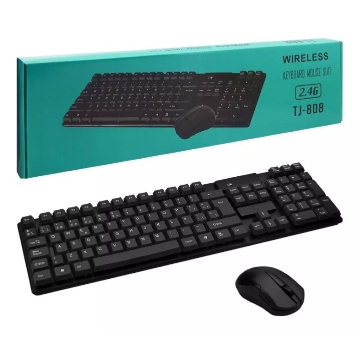 Bộ phím chuột văn phòng không dây Gnet KM210 TJ 808 phím chuột mini G1000 bảo hành 6 tháng APELE