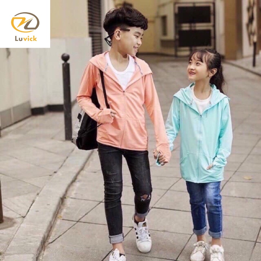 Áo chống nắng trẻ em Luvick - chất liệu thông hơi thoáng mát