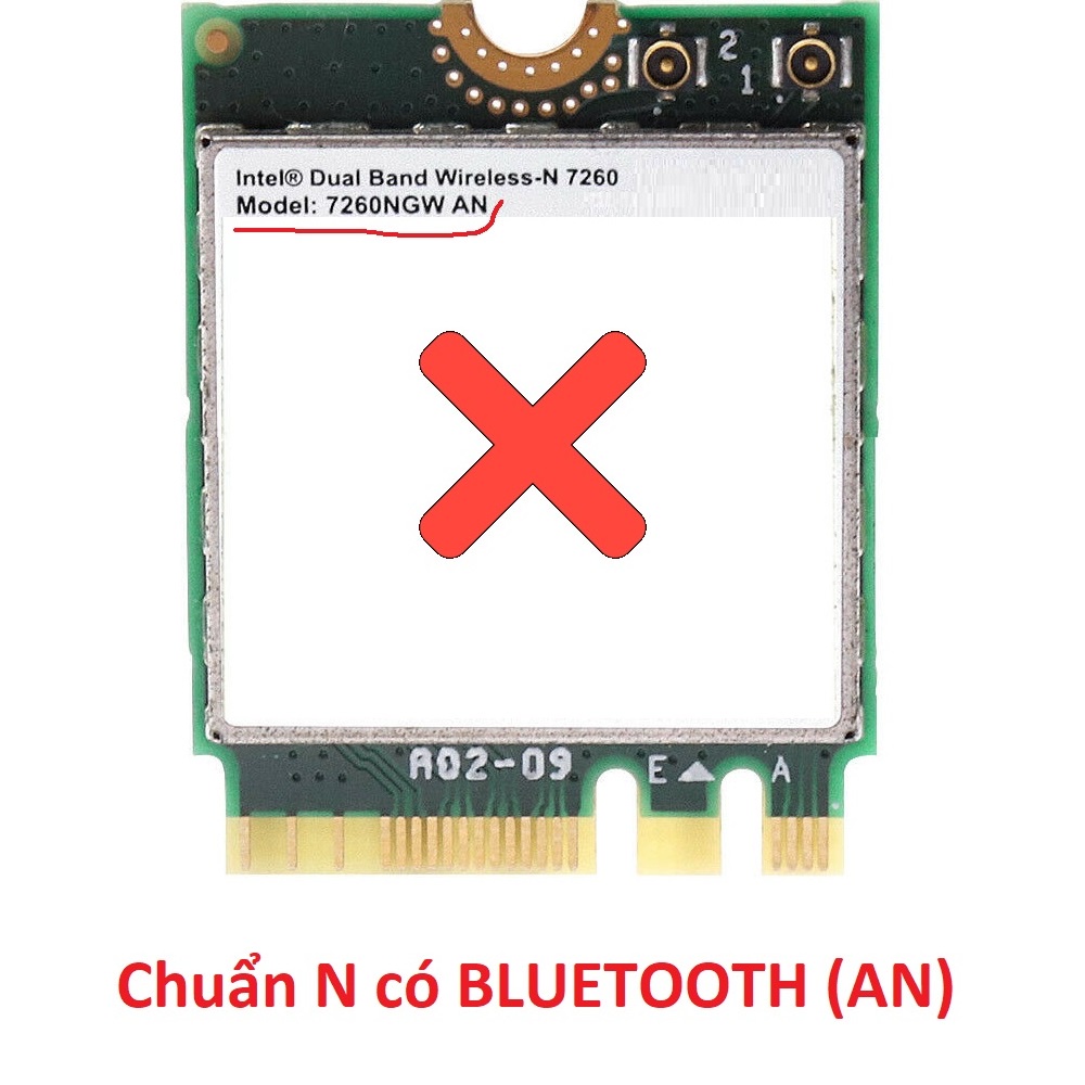 Card wifi 7260NGW băng tần kép - Intel® Wireless-AC 7260 (M.2/NGFF/2230 - PCIe) | BigBuy360 - bigbuy360.vn