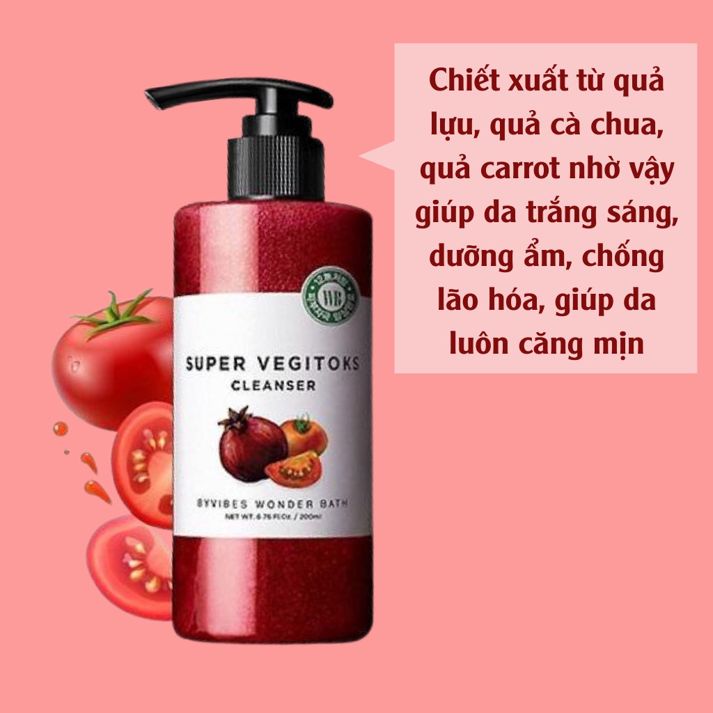 Sữa rửa mặt rau củ quả thải độc làm sạch  Super vegitoks cleanser Wonder bath | BigBuy360 - bigbuy360.vn
