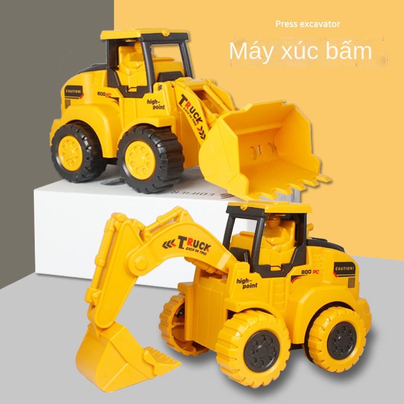 ☌Đồ chơi máy xúc trẻ em 1-2-3 tuổi trẻ em 4-5 tuổi bé trai một đến hai tuổi rưỡi bé trai ba tuổi câu đố nữ 6