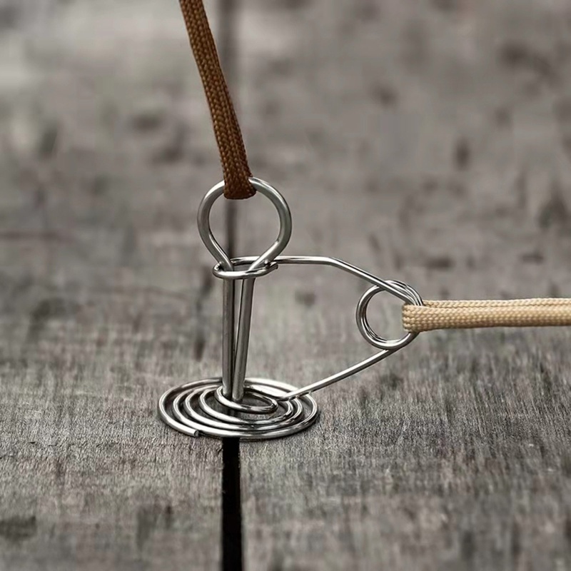 Bộ 10 Móc Lò Xo Hình Bạch Tuộc Dạng Xoắn Tiện Dụng Cho Cắm Trại Leo Núi