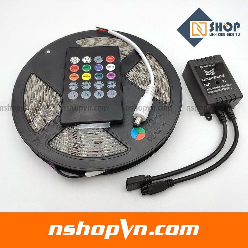 Bộ điều khiển hiệu ứng led RGB 5050 MUSIC IR CONTROLLER  epoxy chống nước 1m/2m/3m/5m