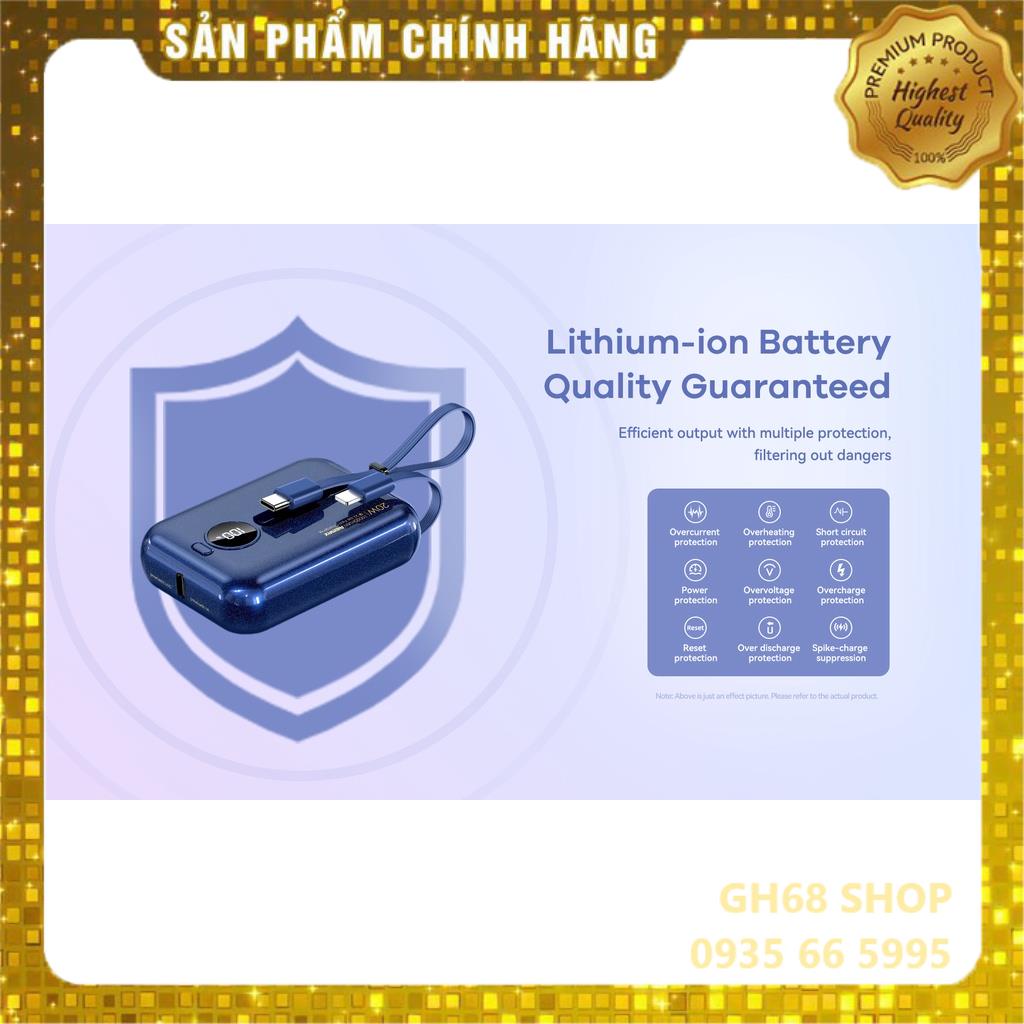 Sạc Dự Phòng Sạc Nhanh 20W + 22.5W PD + QC RPP-301 10000mAh - Chính Hãng Remax