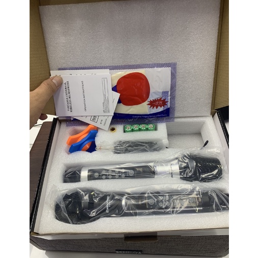 Mic Karaoke không dây Excelvan Z2 Pro,Amber Z1 có tích hợp vang số