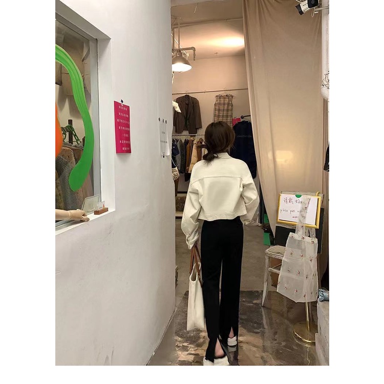 Áo Khoác Jeans Lửng Thời Trang Nữ Cá Tính