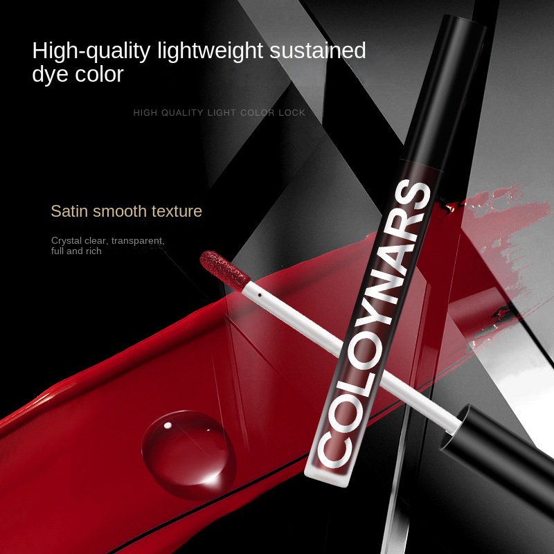 Son Bóng Hiệu Ứng Gương Nhẹ Không Phai Màu Không Dính Cốc Cho Học Sinh