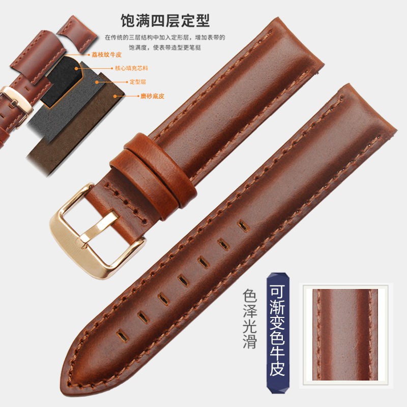 DANIEL WELLINGTON Đồng Hồ Đeo Tay Dây Da Thời Trang Nam Nữ