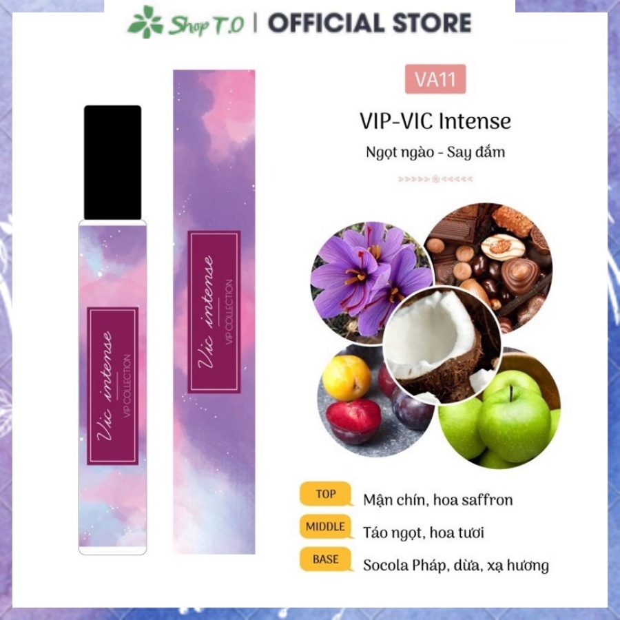 VIP VIC Intense Tinh Dầu Nước Hoa Pháp Ngọt Ngào Say Đắm 12ml dành cho nữ