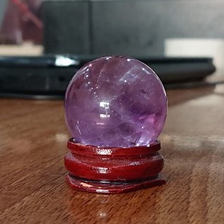 Quả cầu phong thủy mini - cầu phong thủy đá tự nhiên các màu