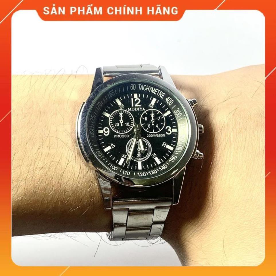 - Đồng hồ nam - MODIYA - dây kim loại mặt tròn