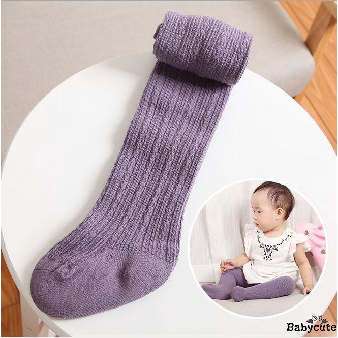 Quần Tất Len Đan Mềm Mại Giữ Ấm Cho Bé Gái Sơ Sinh