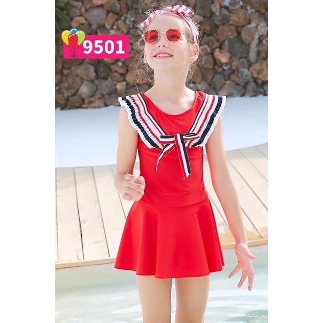 ÁO TẮM BÉ GÁI LIỀN THÂN CAO CẤP TỪ 16-25KG