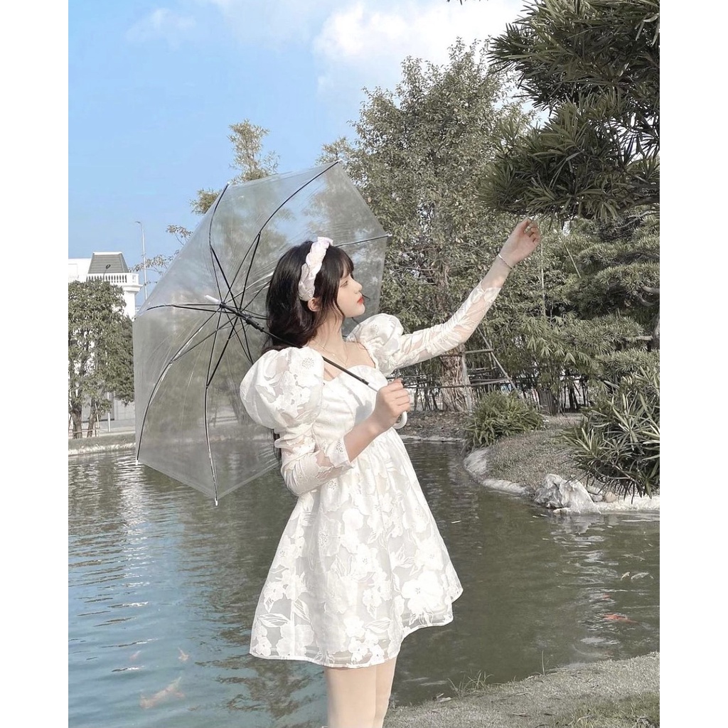 Đầm tay phồng Pretty Dress Cúp ngực tay phồng tùng xòe công chúa