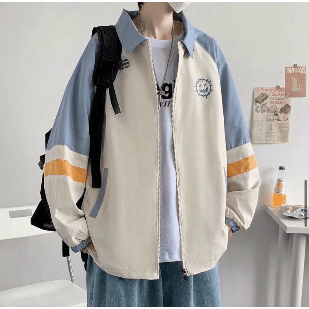 (MẪU MỚI) FREE SHIP XẢ LỖ ÁO KHOÁC DÙ 2 LỚP PHỐI MÀU UNISEX NAM NỮ FORM RỘNG CỔ SƠ MI CÁ TÍNH TRẺ TRUNG HHP