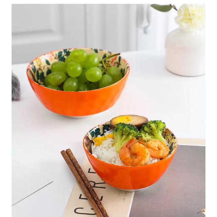 Bát Sứ Bát Ăn Cơm Bộ Bát Đĩa Decor Bộ Chén Dĩa Sứ Dễ Thương Cute Cao Cấp V27