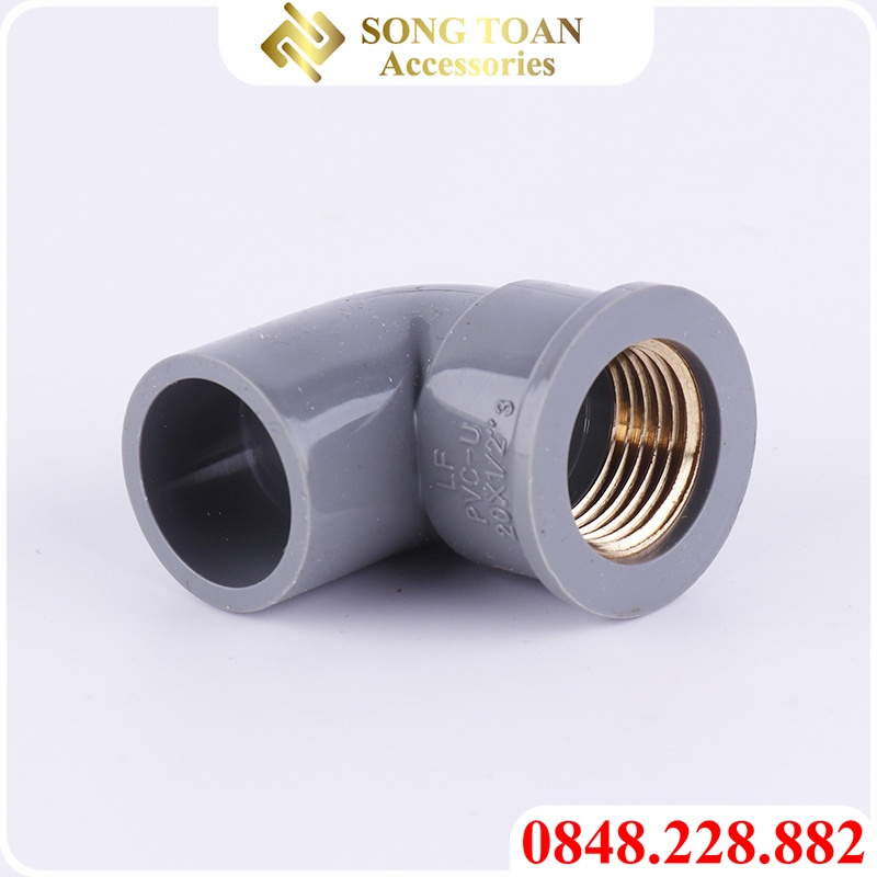 Co Nhựa Bình Minh, Co Nối Ren Trong Đồng Thau Dán Ống Trơn UPVC Bình Minh