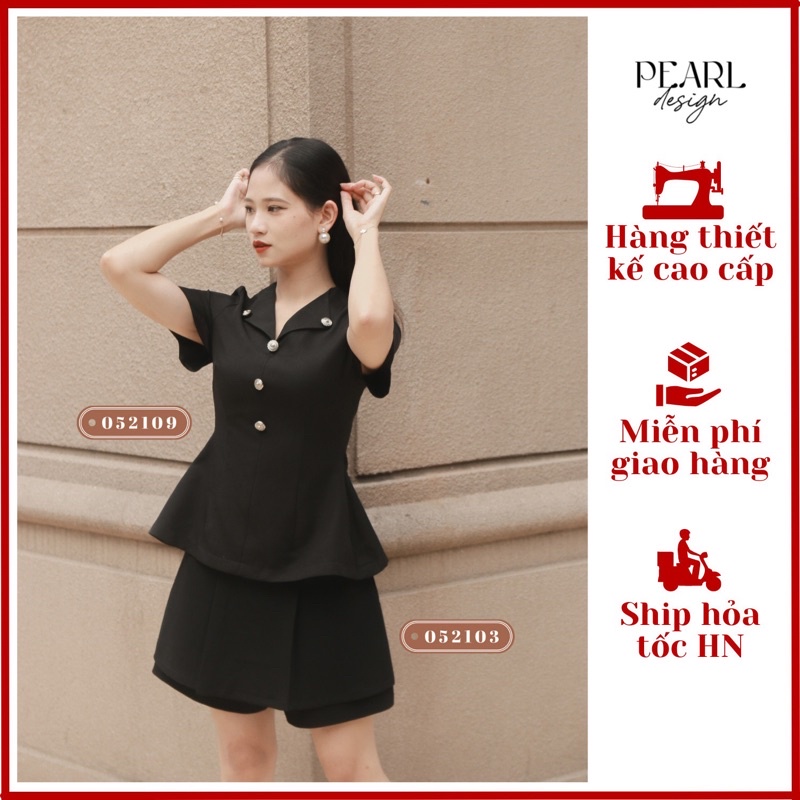 Quần váy nữ Pearl Design 052103 đen