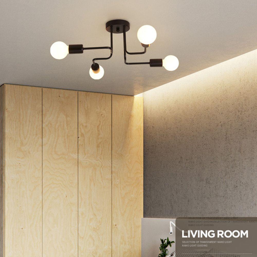 Đèn Trần JANE Đen Đế Kim Loại Hiện Đại E27