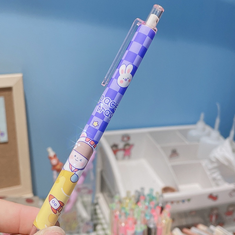 Gel Nhấn Mực Đen Hình Hành Tinh Màu Tím
