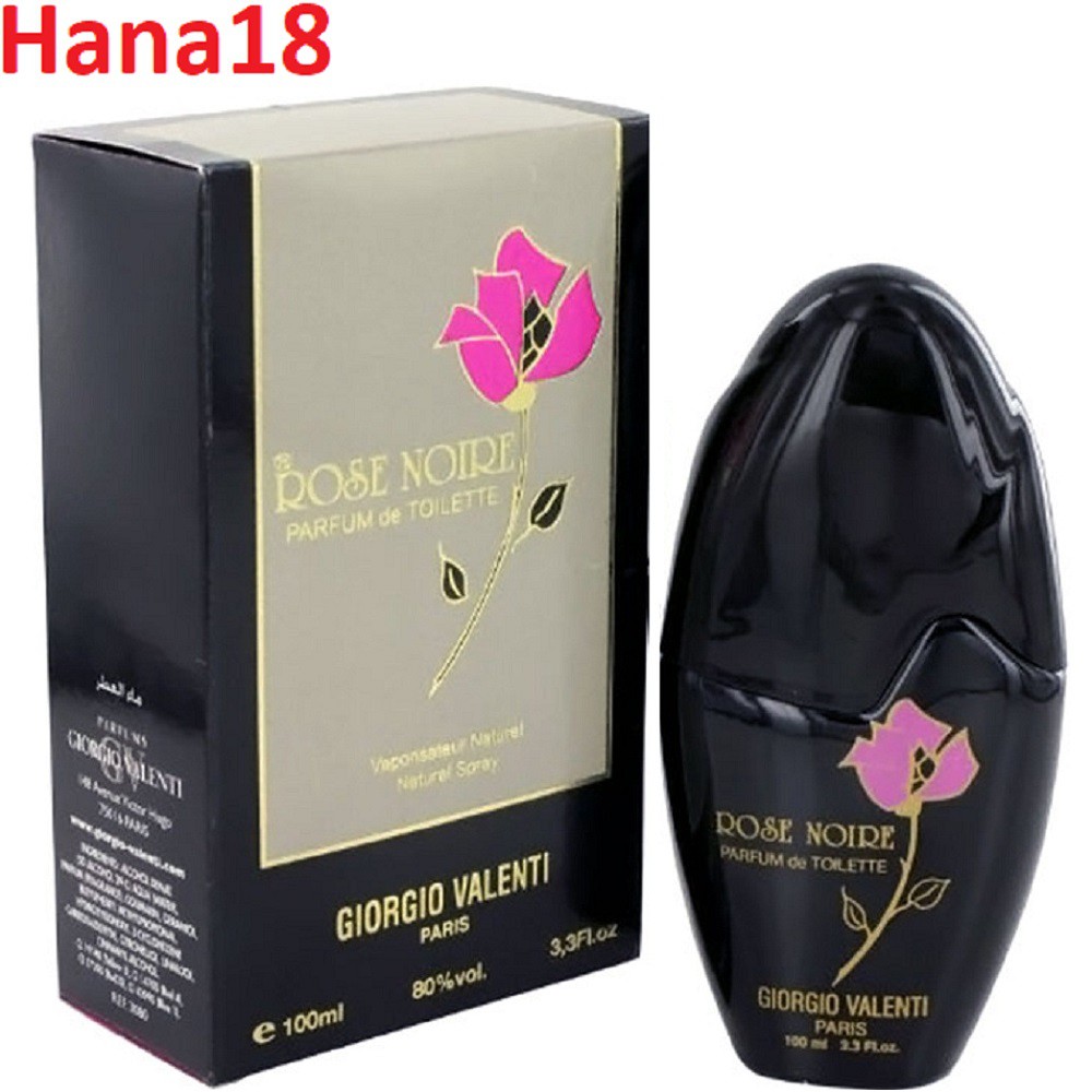 Nước Hoa Nữ 100ml Rose Noire Giorgio Valenti Chính Hãng.