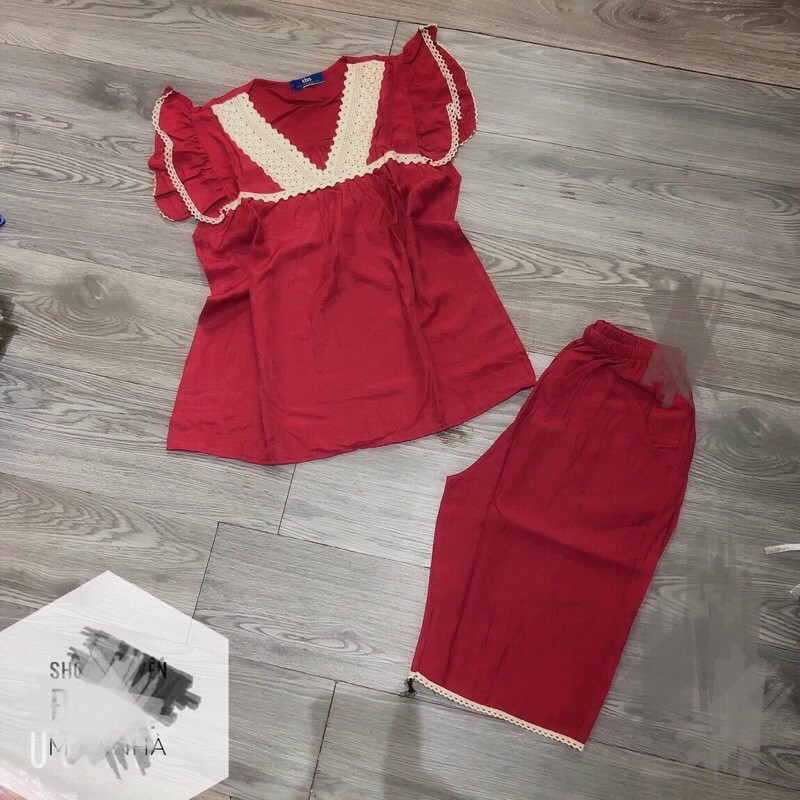 (Siêu Rẻ) Bộ Đũi lửng Cao Cấp Viền Ren | BigBuy360 - bigbuy360.vn