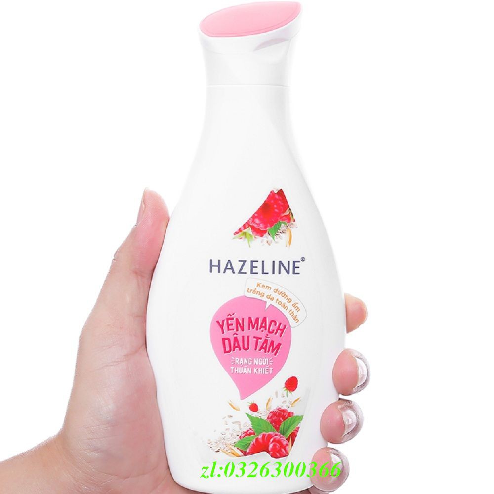 Sữa Dưỡng Thể 230Ml Hazeline Dưỡng Trắng Da Yến Mạch Dâu Tằm, Chính Hãng.