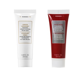 [Thanh Lý - Minisize] Korres - Sữa Rửa Mặt Dưỡng Ẩm & Mặt Nạ Ngủ Sáng Da 20ml