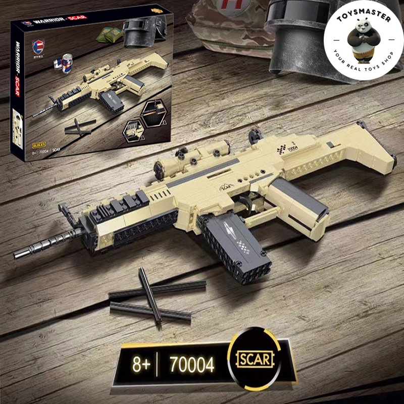 Đồ Chơi Lắp Ráp Mô Hình Súng Rifle Scar Block CS:GO No.70004 Với 400+ Mảnh Ghép,Tỉ Lệ 1:1