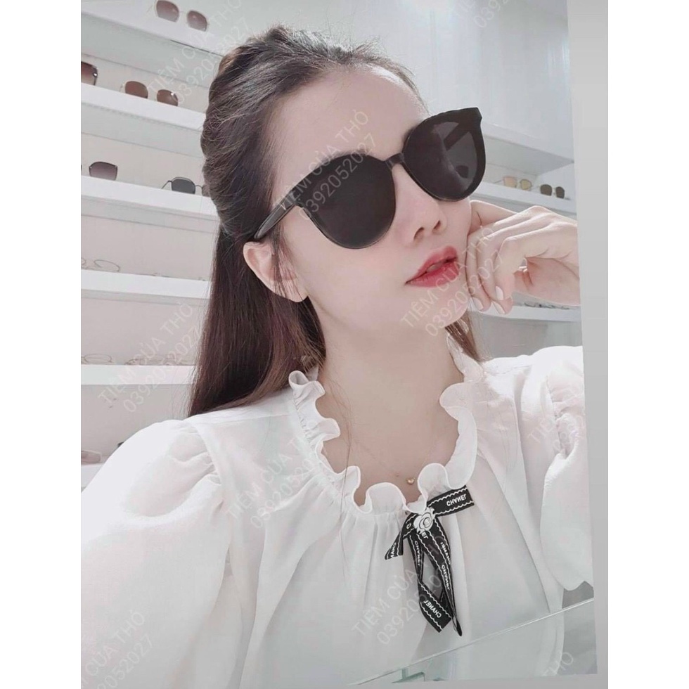 Mắt Kính Nữ Thời Trang Gọng V, Kính Mát Nữ Chống Ánh Sáng Xanh