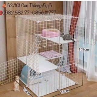 CHUỒNG CHO THÚ CƯNG - 3 TẦNG - chuồng chó mèo
