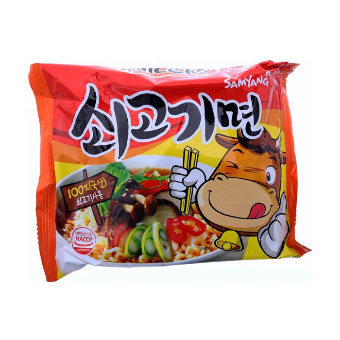 [LỐC 5  GÓI ] Mì Thịt Bò Samyang 120G - HÀN QUỐC - ĂN VẶT | BigBuy360 - bigbuy360.vn