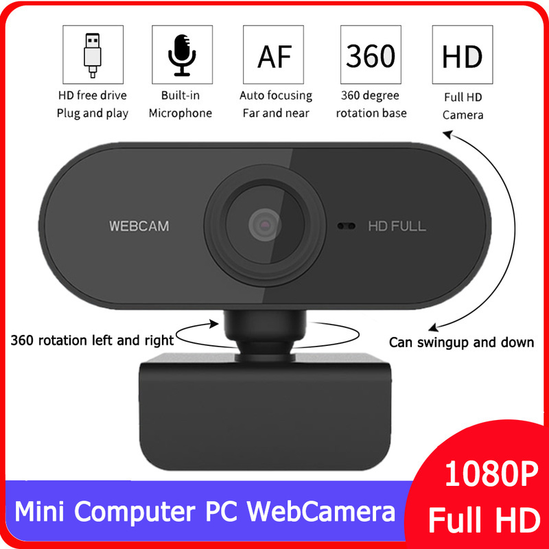Webcam Full Hd 1080p Kèm Micro Cho Pc Mac Laptop