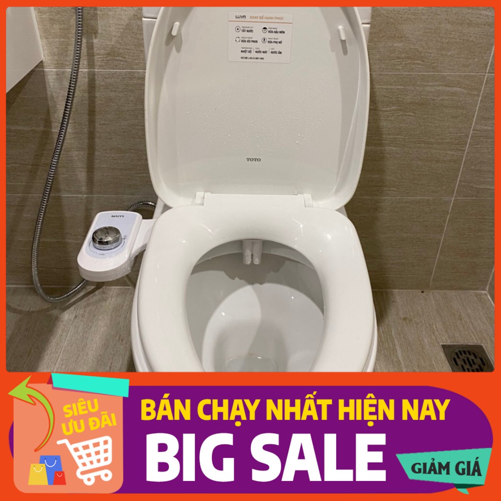 Luva Bidet LB201 - Vòi rửa vệ sinh thông minh 2 đầu phun, rửa phụ nữ, rửa hậu môn, bảo hành chính hãng 3 năm