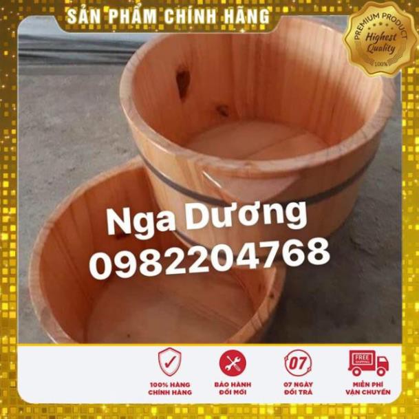 Chậu gỗ ngâm chân