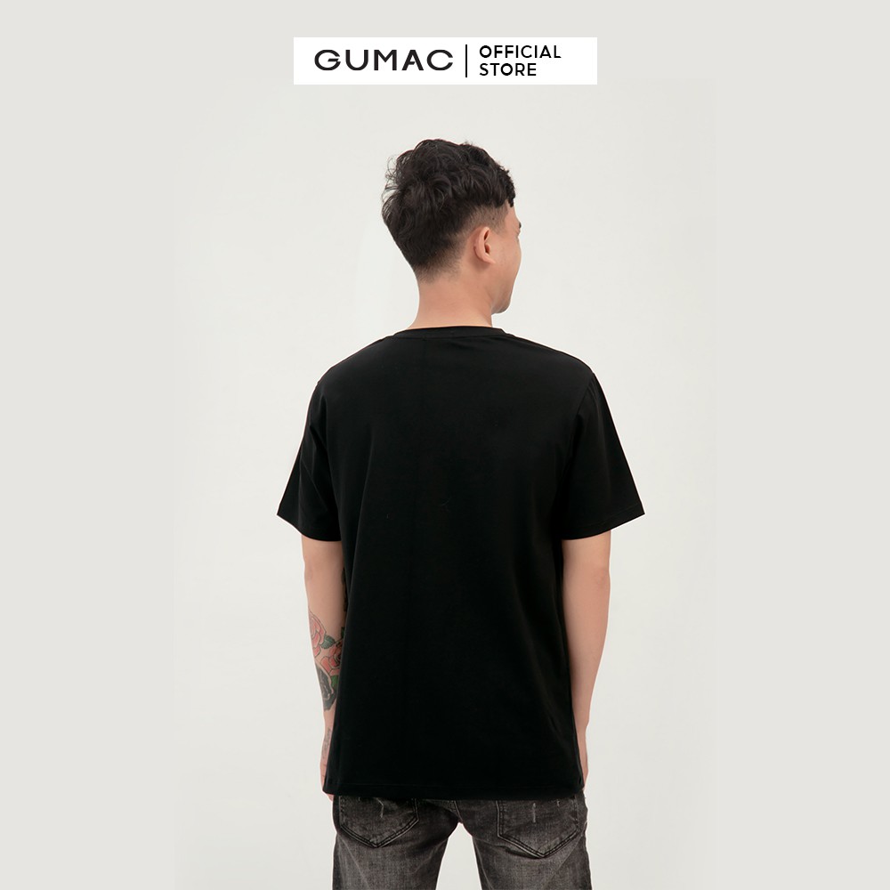 Áo thun nam in chữ G GUMAC phong cách basic, năng động ABB379 | BigBuy360 - bigbuy360.vn