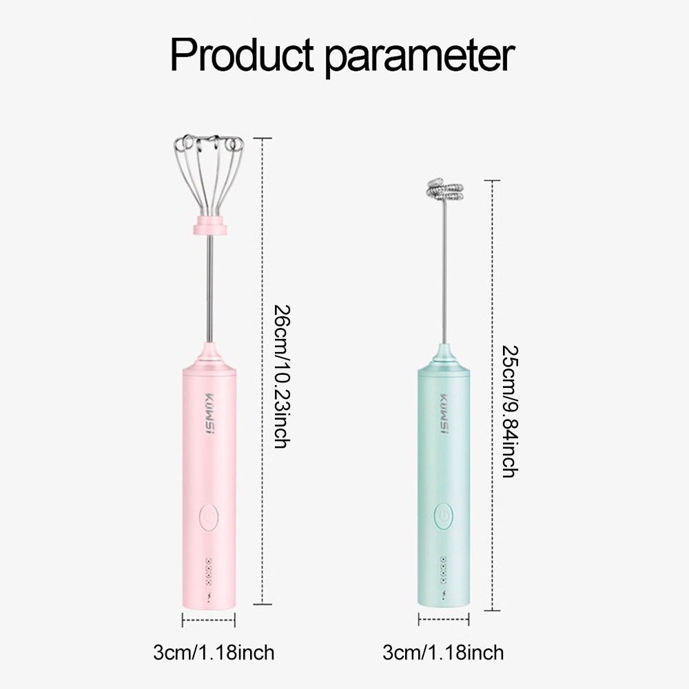 Máy Đánh Trứng / Sữa / Cà Phê Cầm Tay 3 Mức Độ Sạc Usb Có Màn Hình Hiển Thị