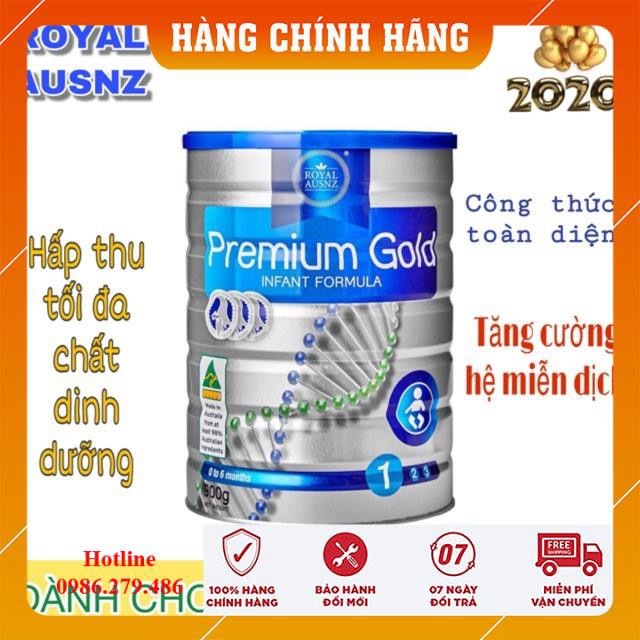 HÀNG CHÍNH HÃNG  Sữa Hoàng Gia Úc Royal Ausnz Premium Gold 1 - 900g date