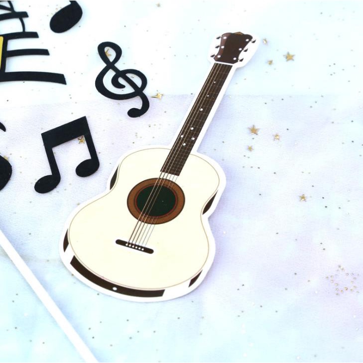 Set 8 Que Cắm Trang Trí Bánh Sinh Nhật Chủ Đề Âm Nhạc