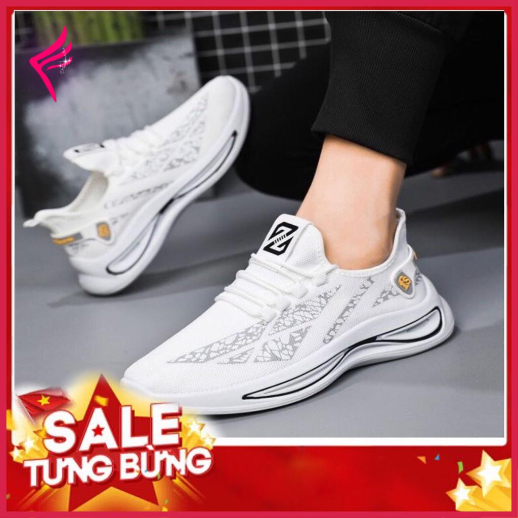 Giày thể thao nam nữ -Pista F09Z WhiteOFZ Chất Liệu Sợi Tổng Hợp Thoáng Mát Đế Caosu Non Đi Êm Chân